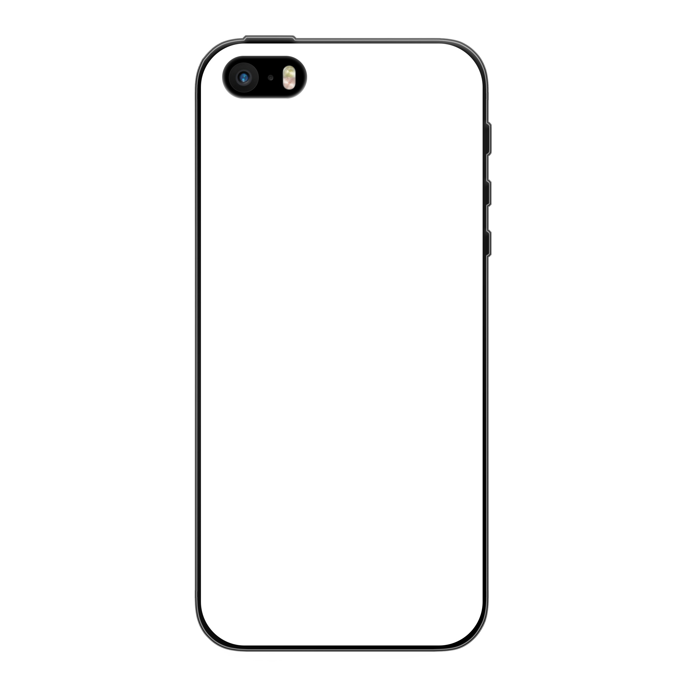 Apple iPhone 5 / 5s / SE (2016) Soft case (back printed, black)