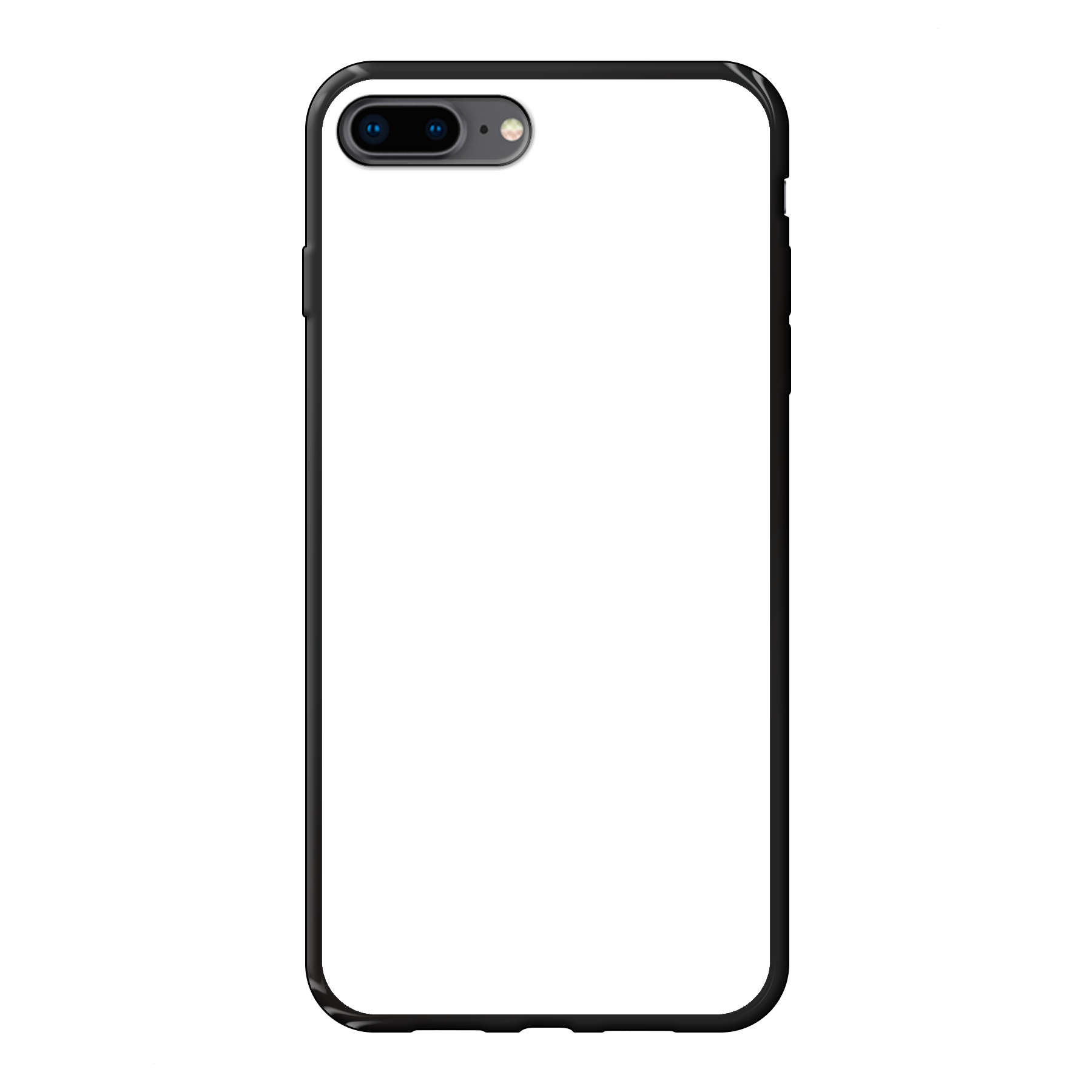 Apple iPhone 7 Plus / 8 Plus Soft case (back printed, black)