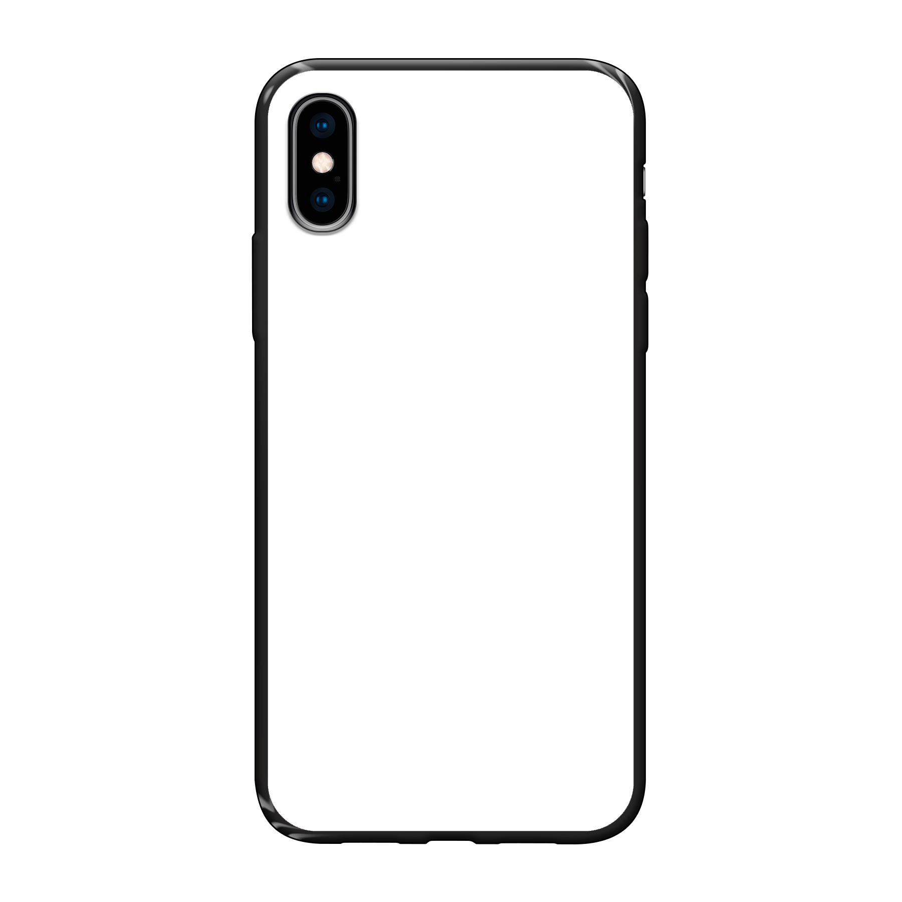 Apple iPhone X / Xs Soft case (back printed, black)