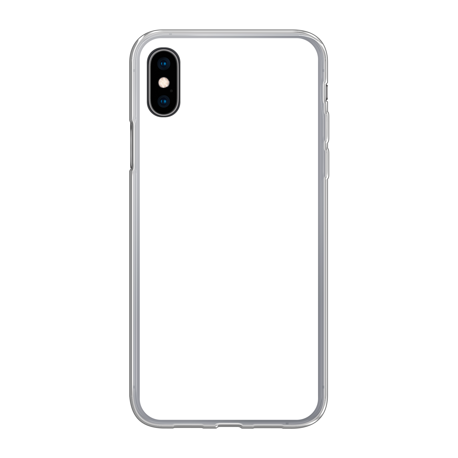 Apple iPhone X / Xs Soft case (back printed, transparent)