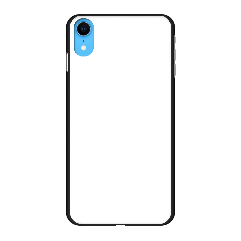 Apple iPhone Xr Hard case (back printed, black)