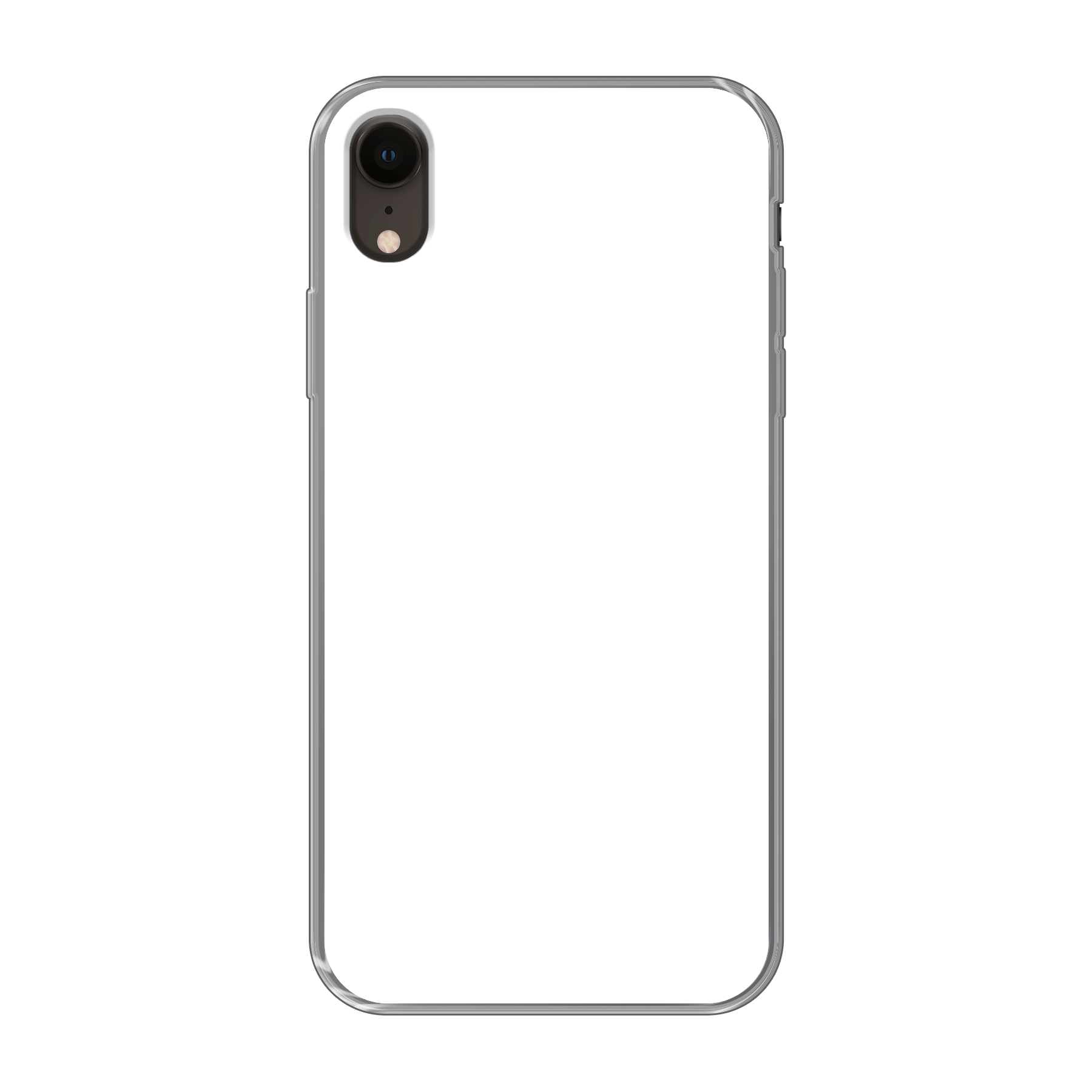 Apple iPhone Xr Soft case (back printed, transparent)