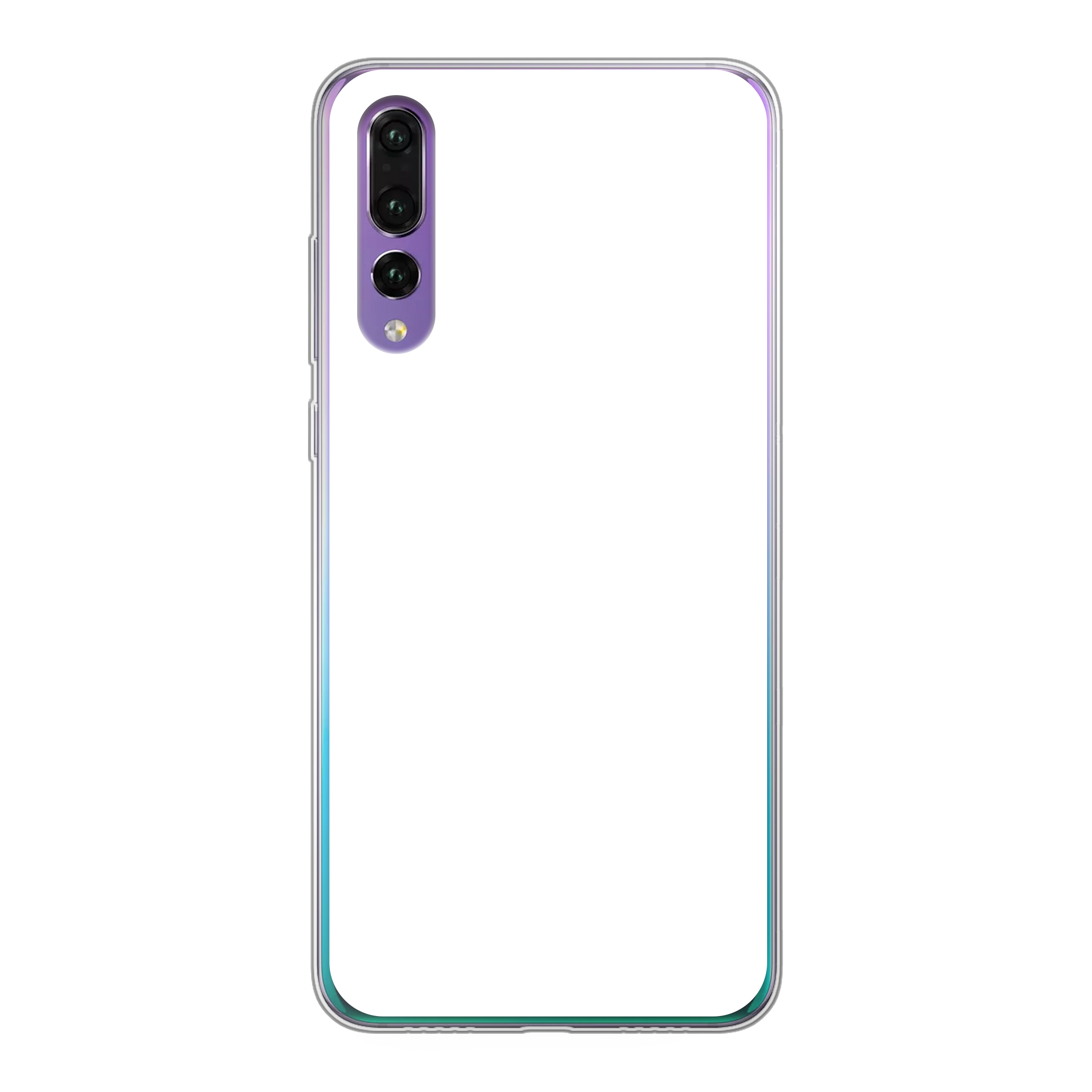 Huawei P30 Soft case (back printed, transparent)