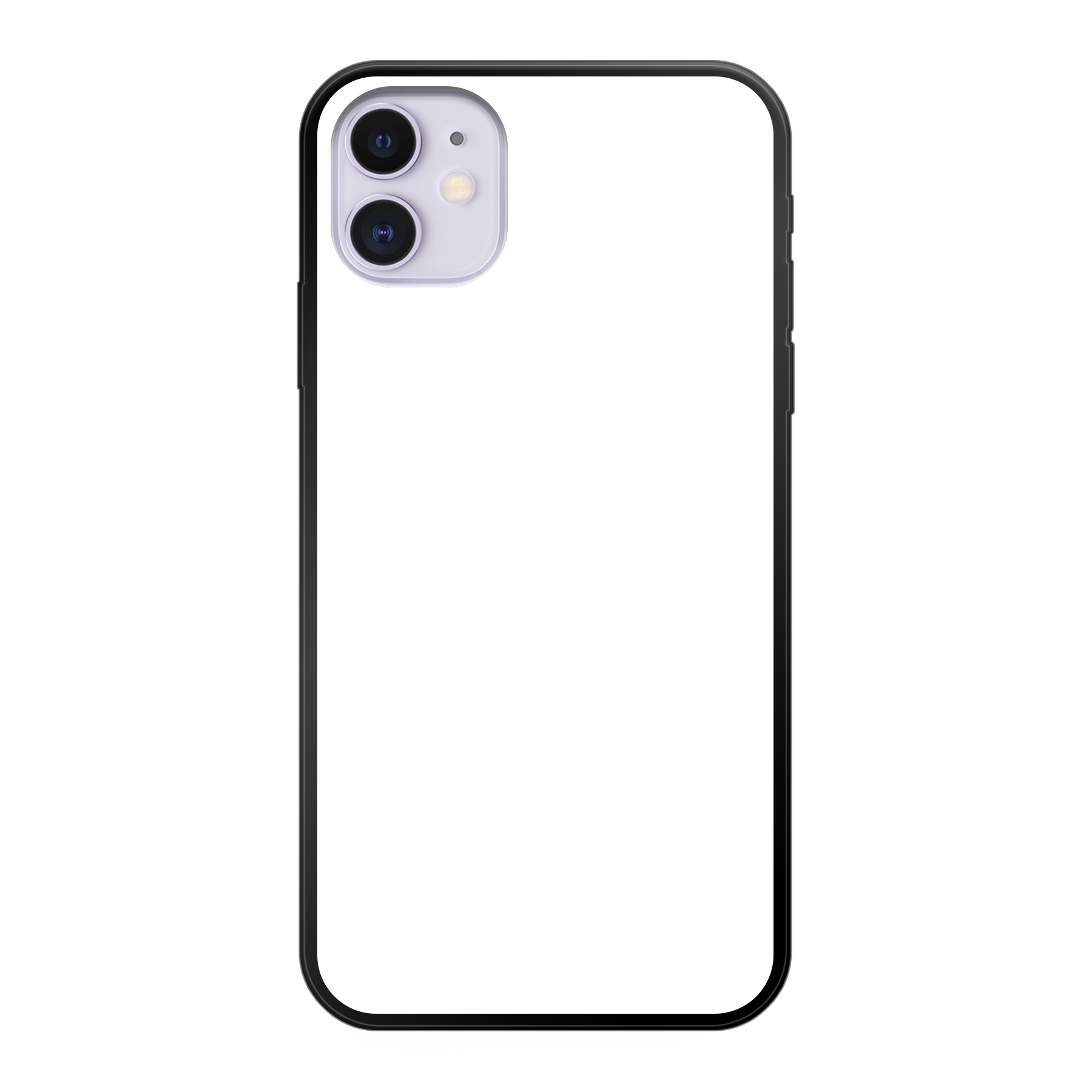 Apple iPhone 11 Soft case (back printed, black)