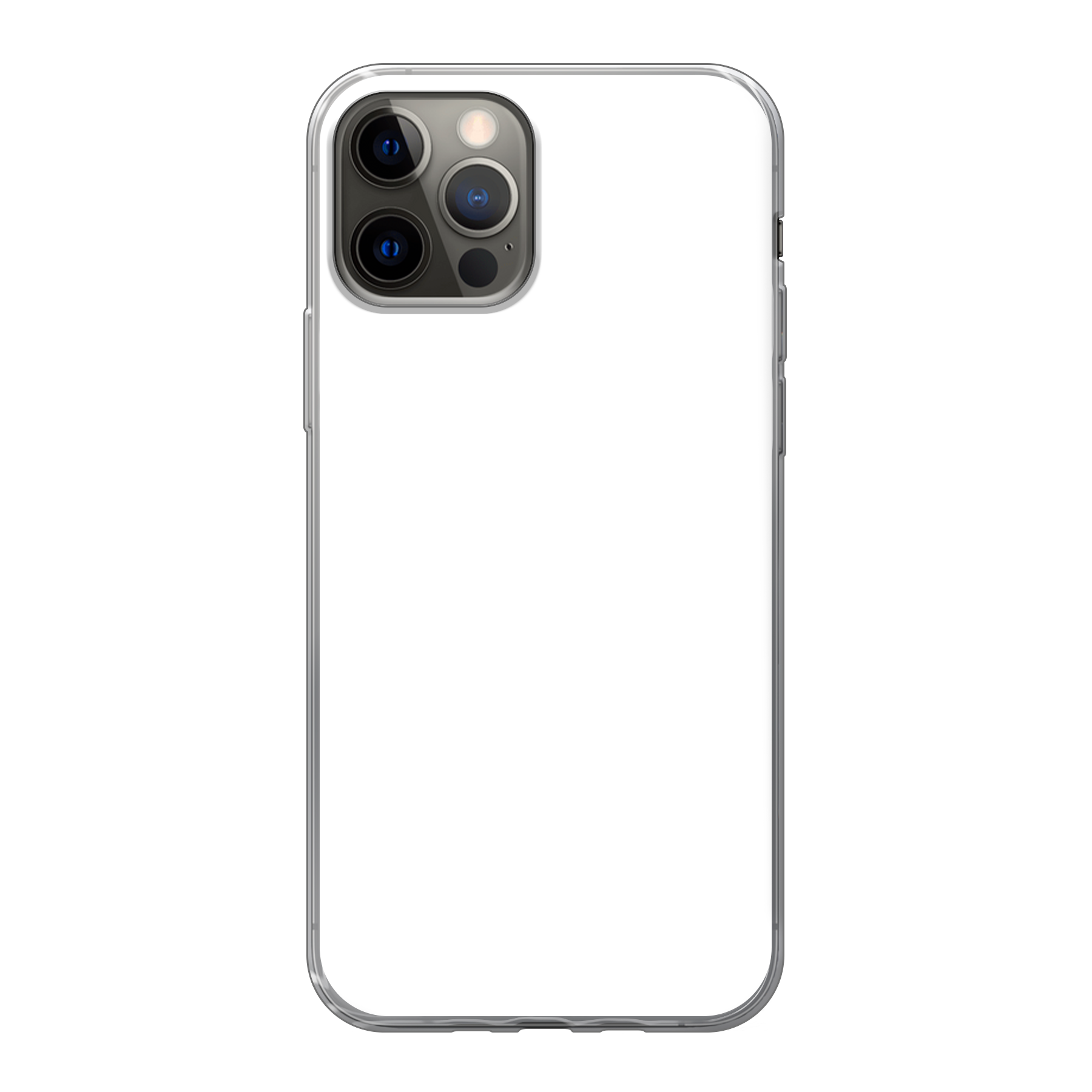 Apple iPhone 12 / iPhone 12 Pro Soft case (back printed, transparent)