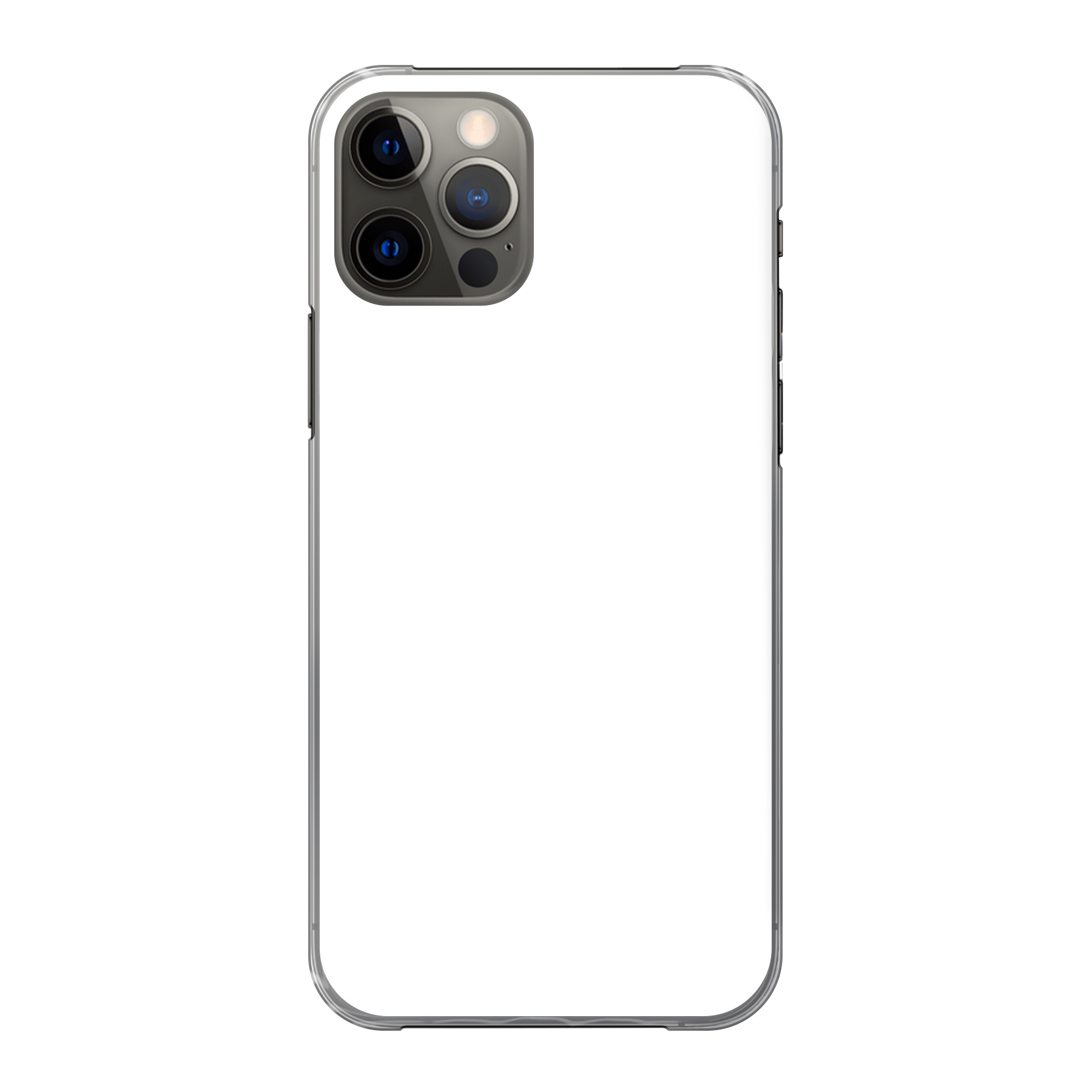 Apple iPhone 12 / iPhone 12 Pro Hard case (back printed, transparent)