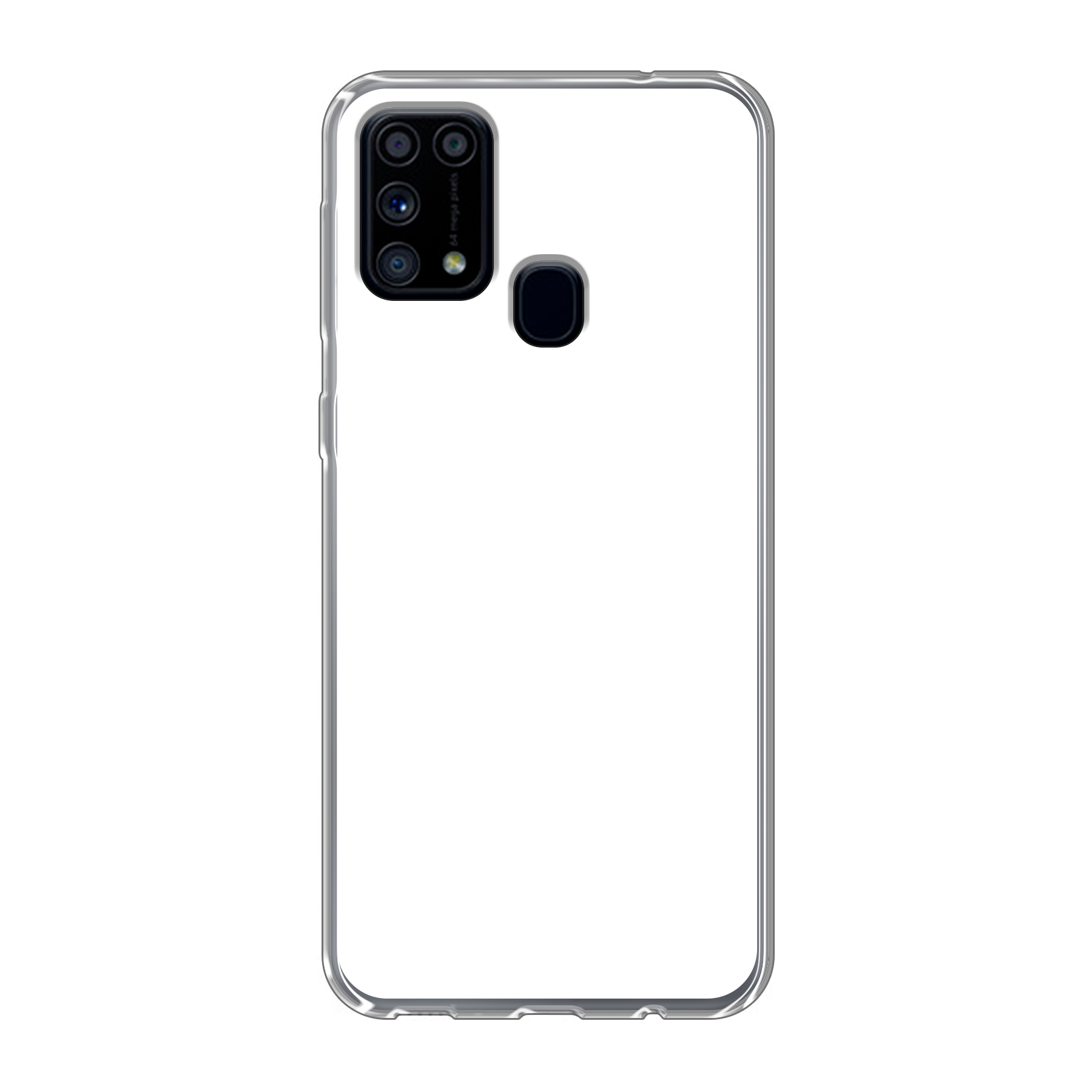 Samsung Galaxy M31 Soft case (back printed, transparent)