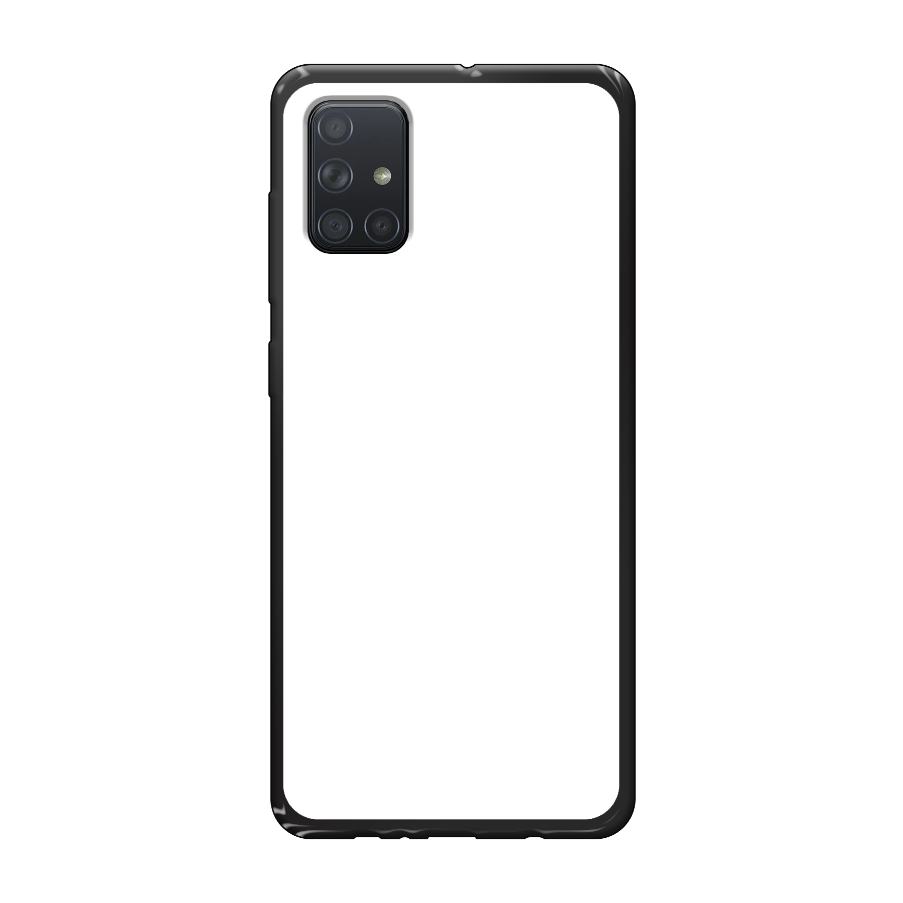 Samsung Galaxy A71 Soft case (back printed, black)