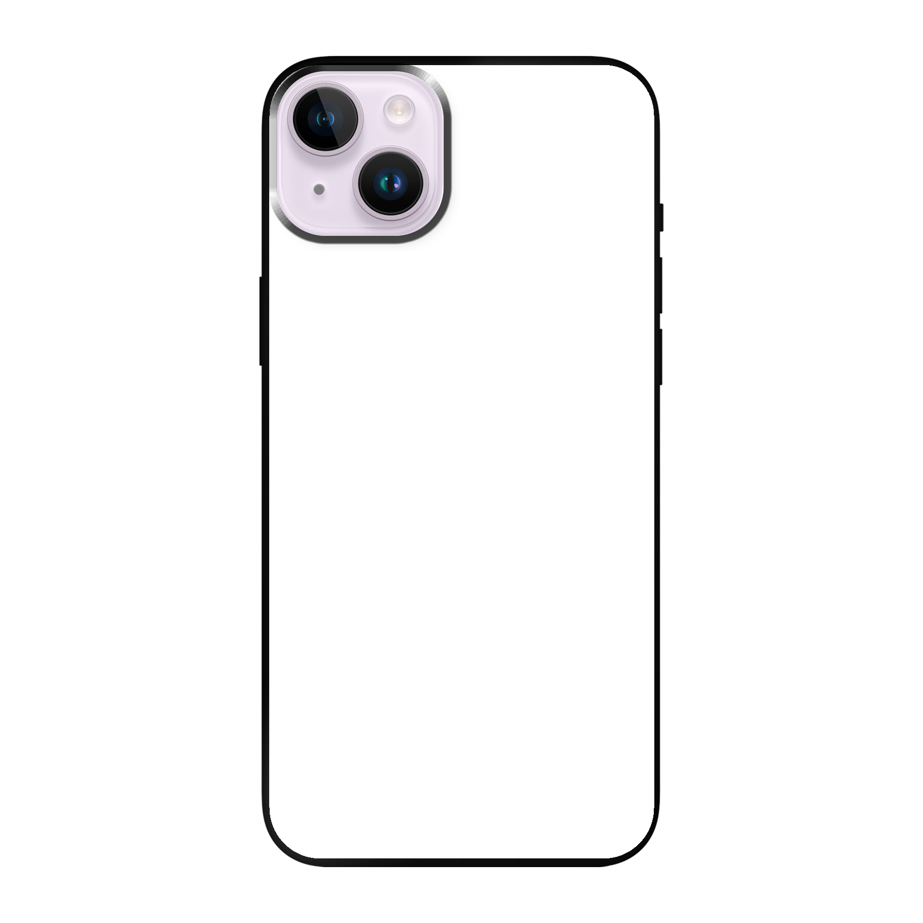 Apple iPhone 14 Max Soft case (back printed, black)