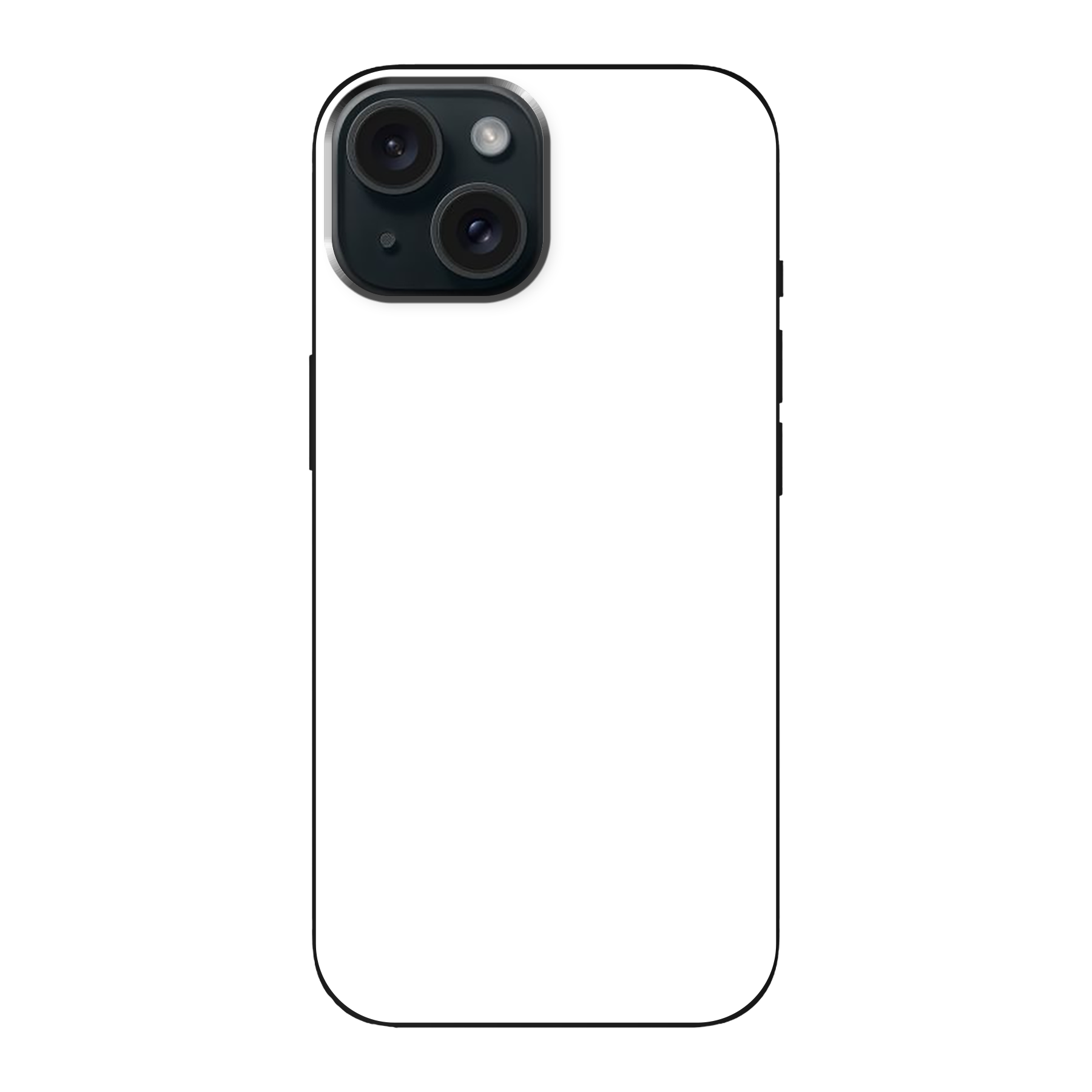 Apple iPhone 15 Soft case (back printed, black)