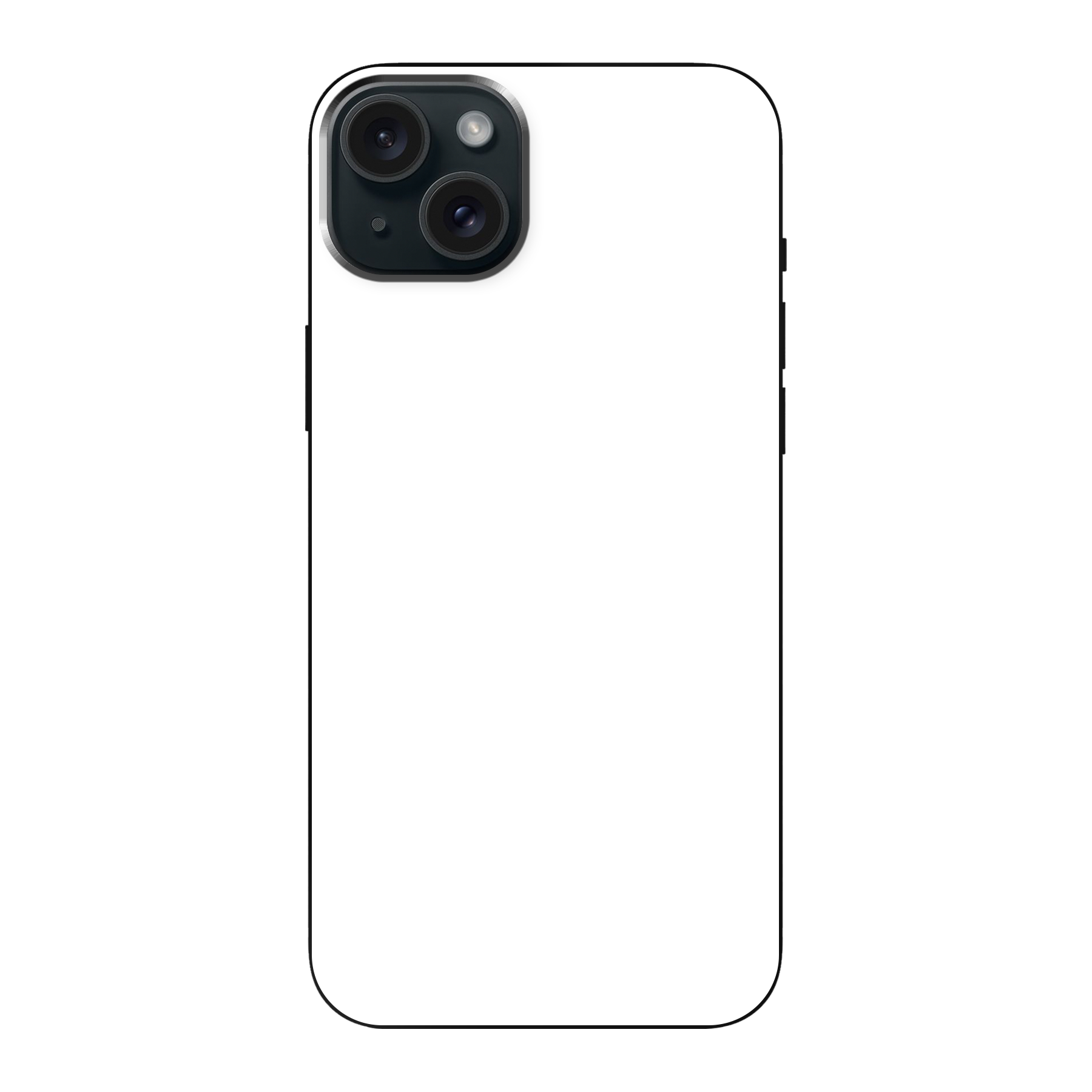 Apple iPhone 15 Plus Soft case (back printed, black)