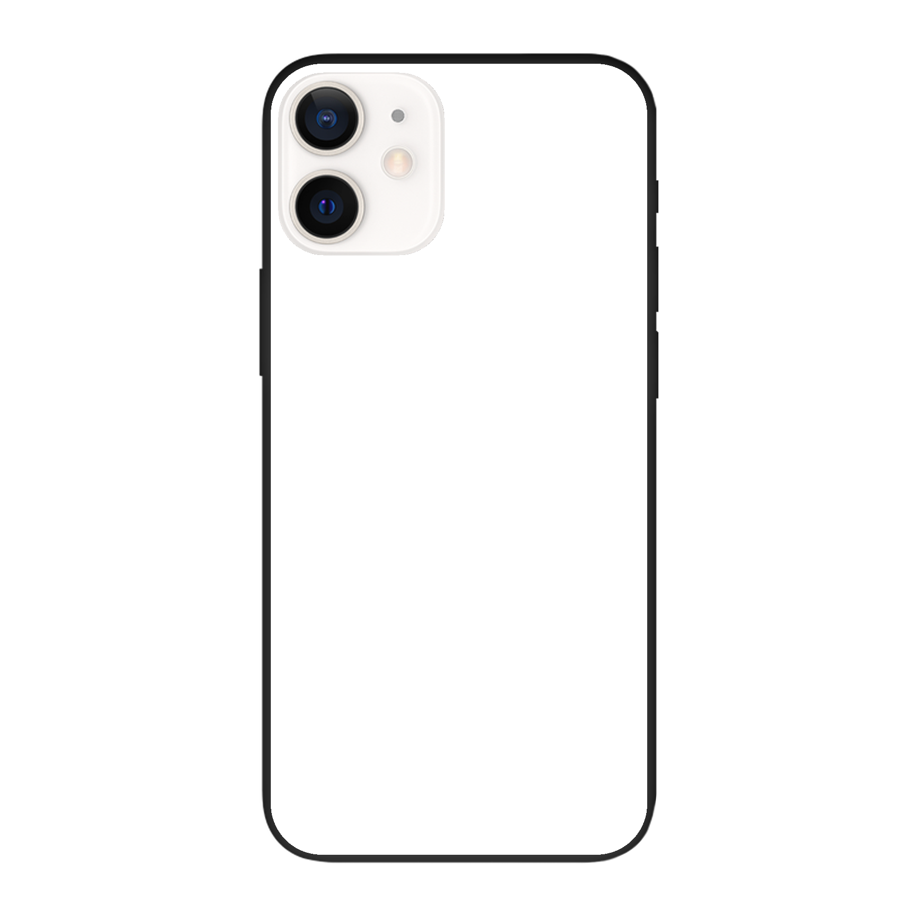 Apple iPhone 12 / iPhone 12 Pro Biodegradable case (back printed, black)