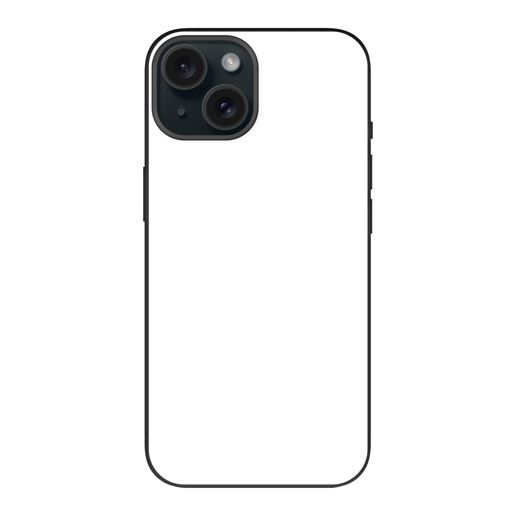 Apple iPhone 15 Biodegradable case (back printed, black)