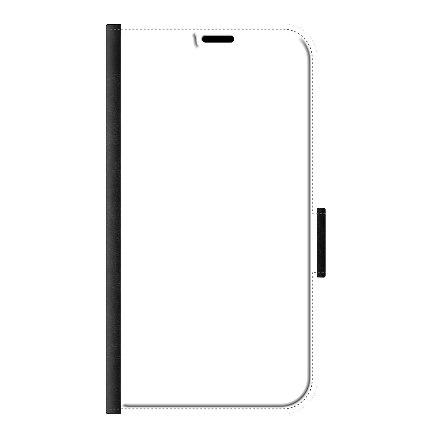 Apple iPhone 11 Wallet case (front printed, black)