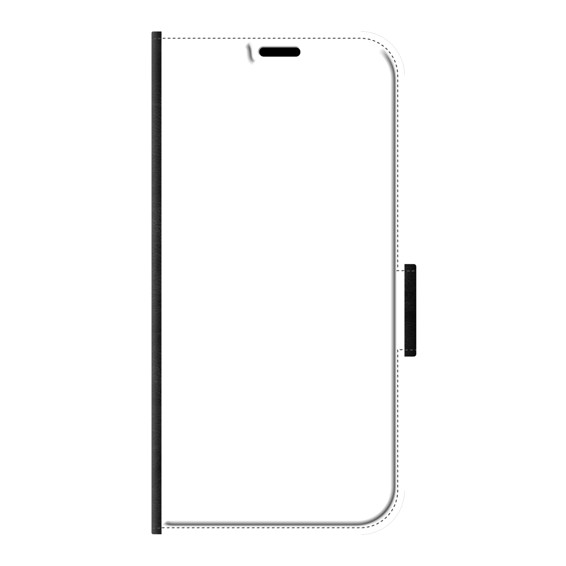Apple iPhone 11 Pro Wallet case (front printed, black)