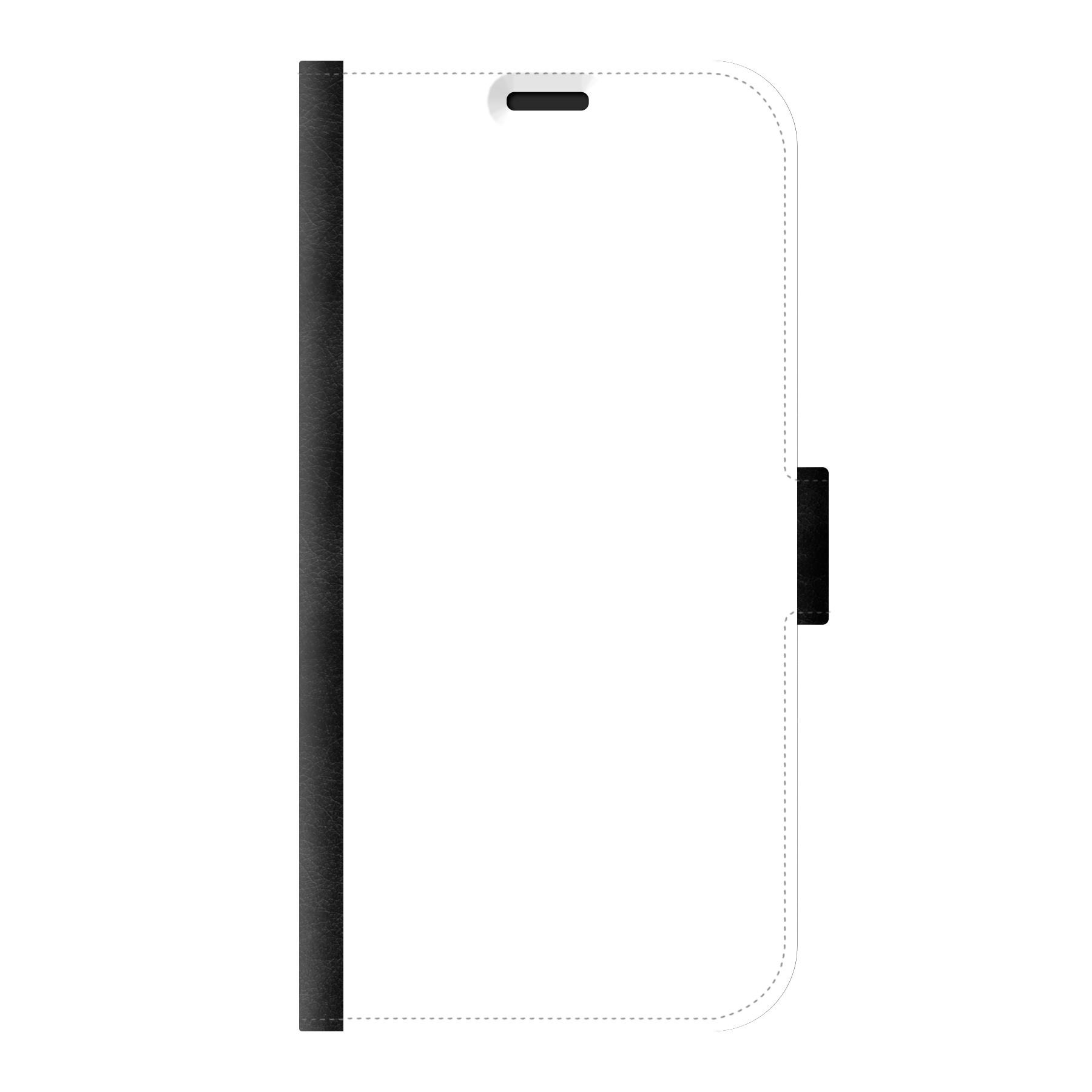 Apple iPhone 13 Wallet case (front printed, black)