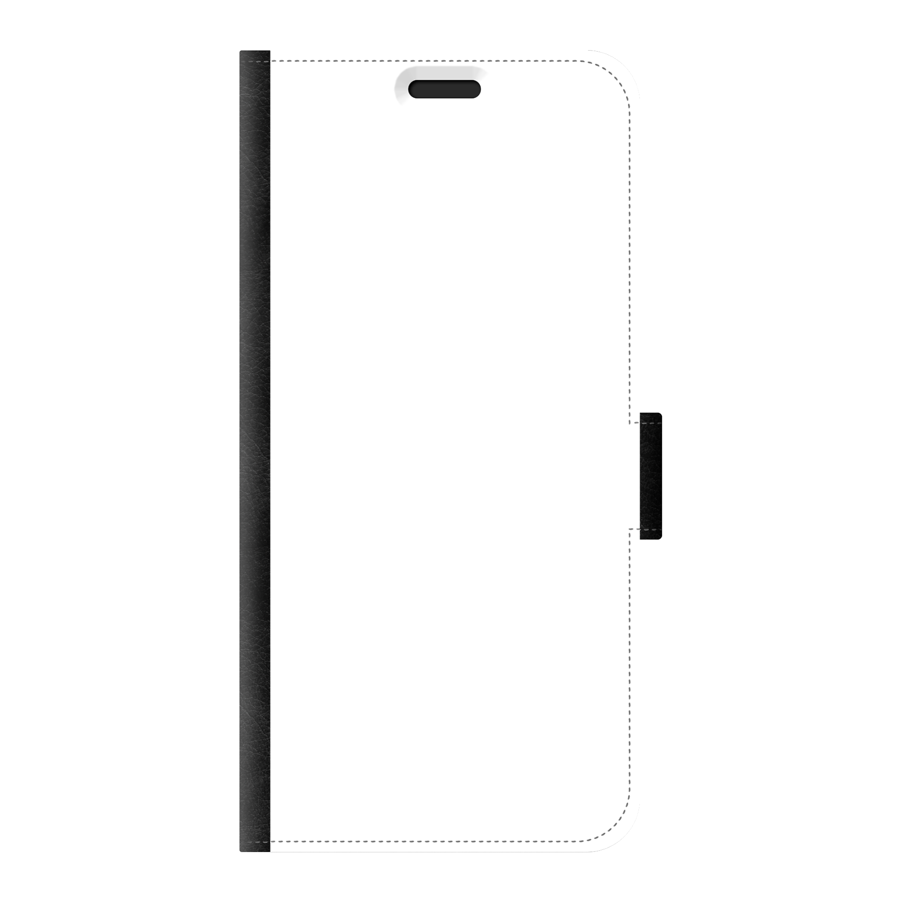 Huawei P20 Wallet case (front printed, black)