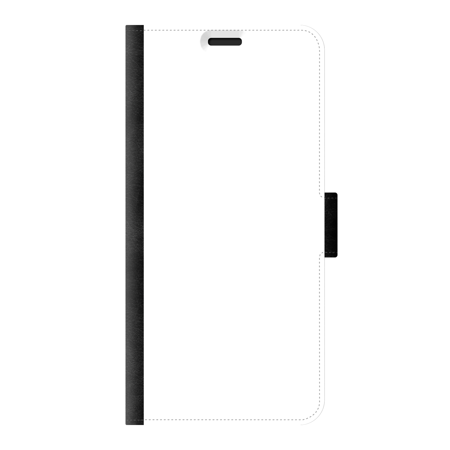 Samsung Galaxy S10 Wallet case (front printed, black)