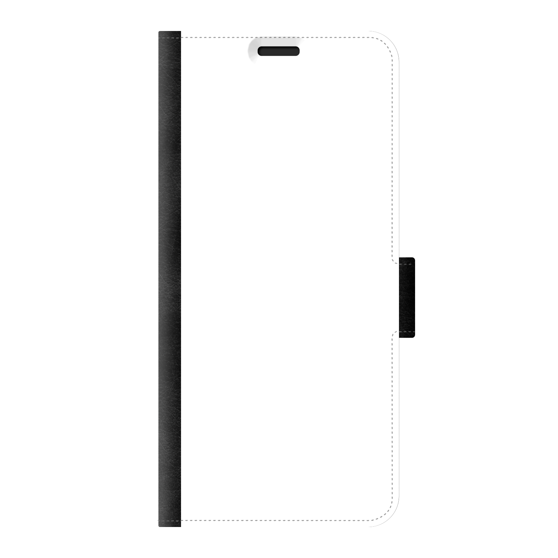 Samsung Galaxy S21 Ultra 5G Wallet case (front printed, black)