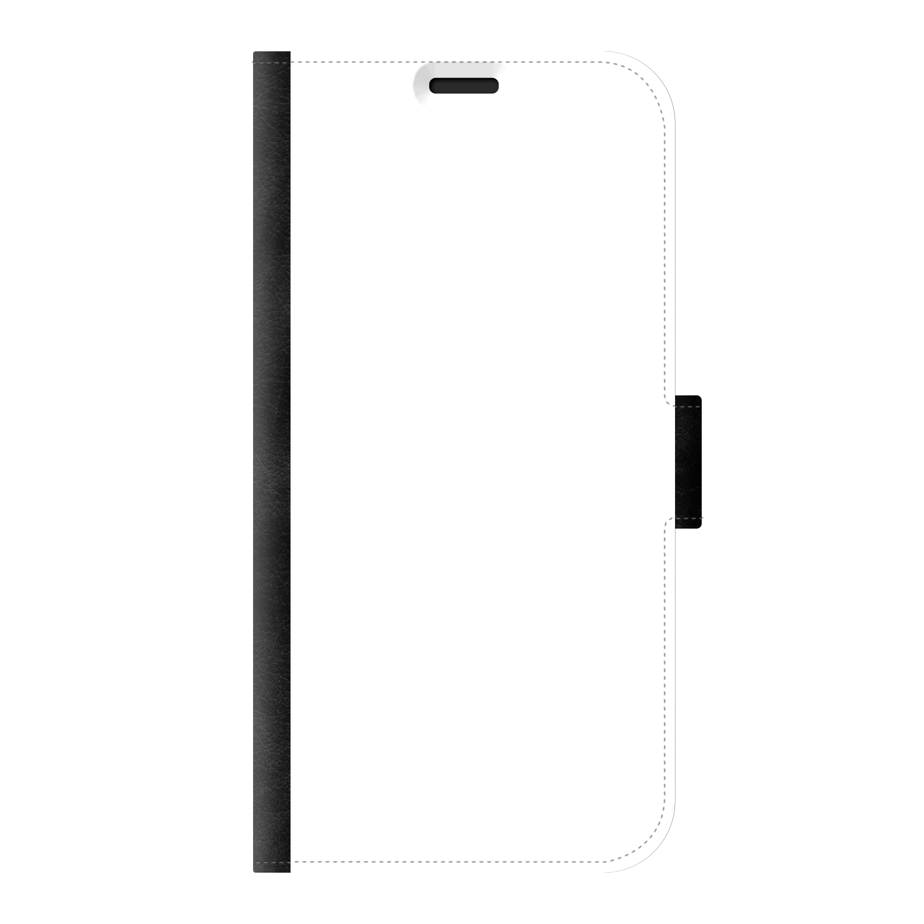 Apple iPhone 13 mini Wallet case (front printed, black)