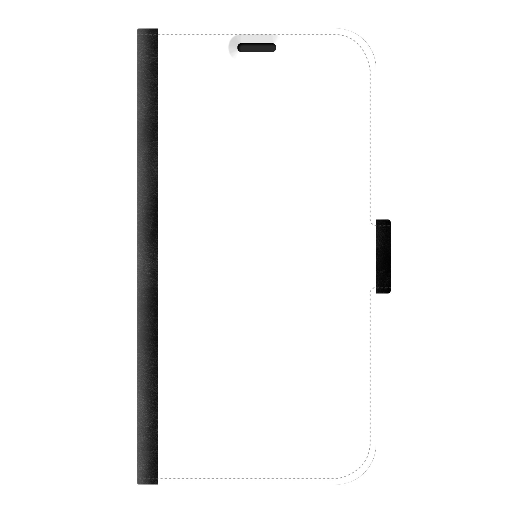Apple iPhone 14 Pro Wallet case (front printed, black)