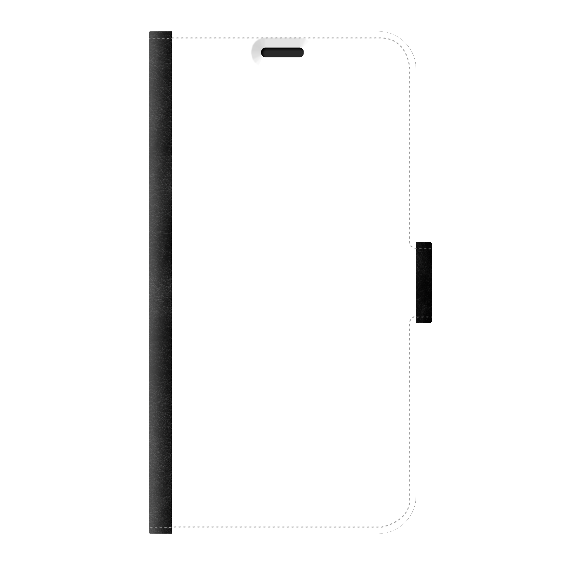 Samsung Galaxy S10e Wallet case (front printed, black)