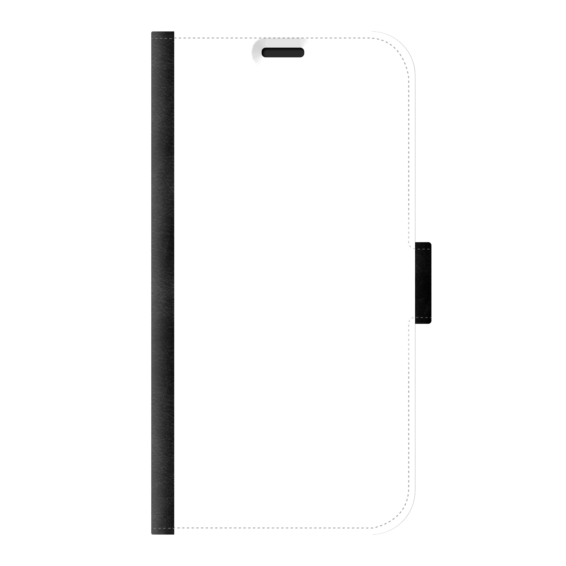 Apple iPhone 7 Plus/ iPhone 8 Plus Wallet case (front printed, black)