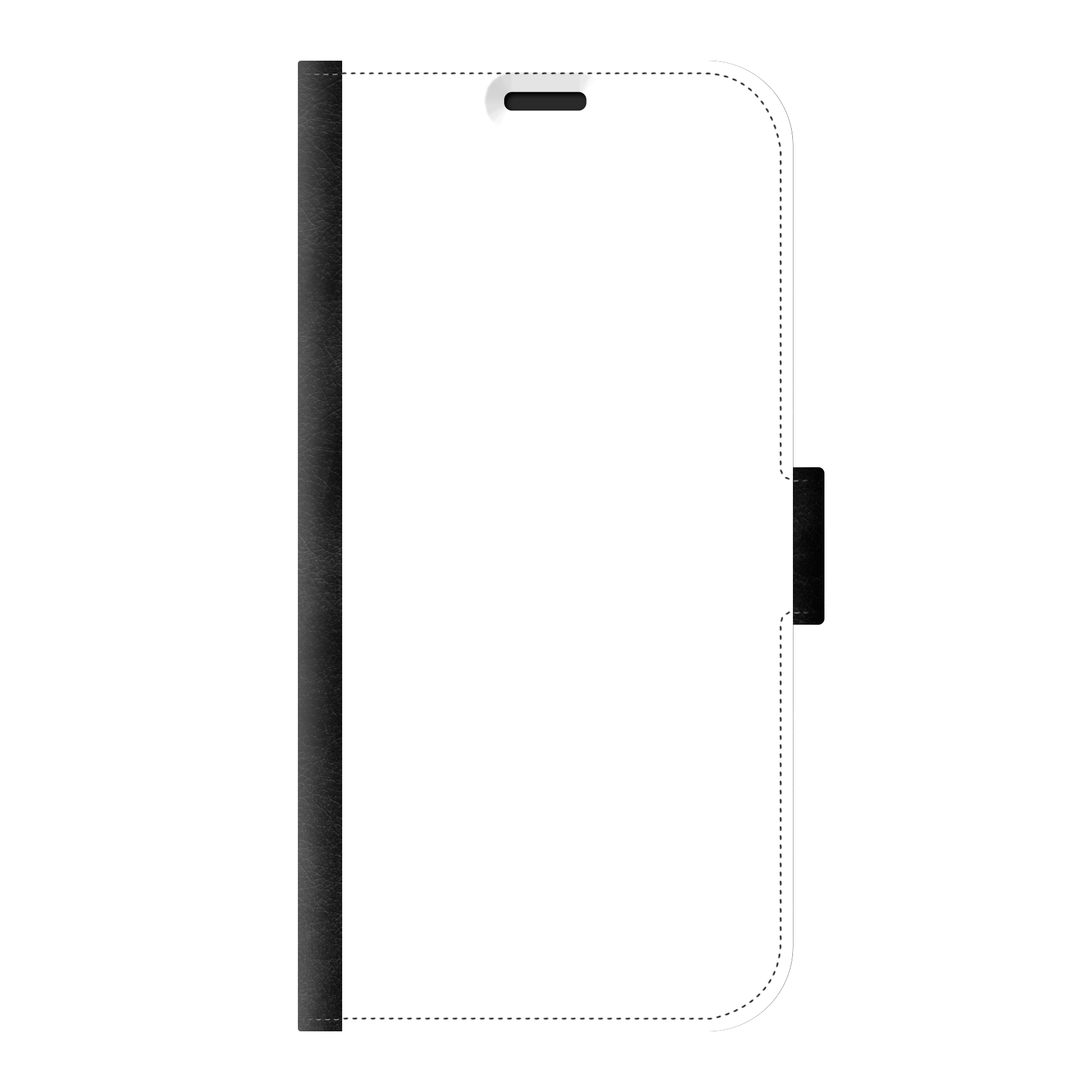 Apple iPhone 13 Pro Max Wallet case (front printed, black)