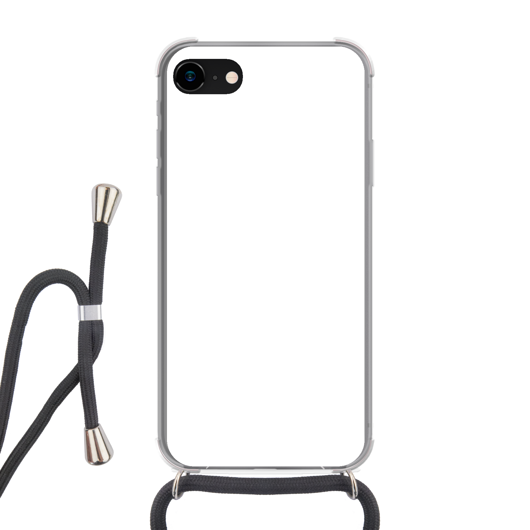 Apple iPhone 7 / 8 / SE (2020) Crossbody case (back printed, transparent)