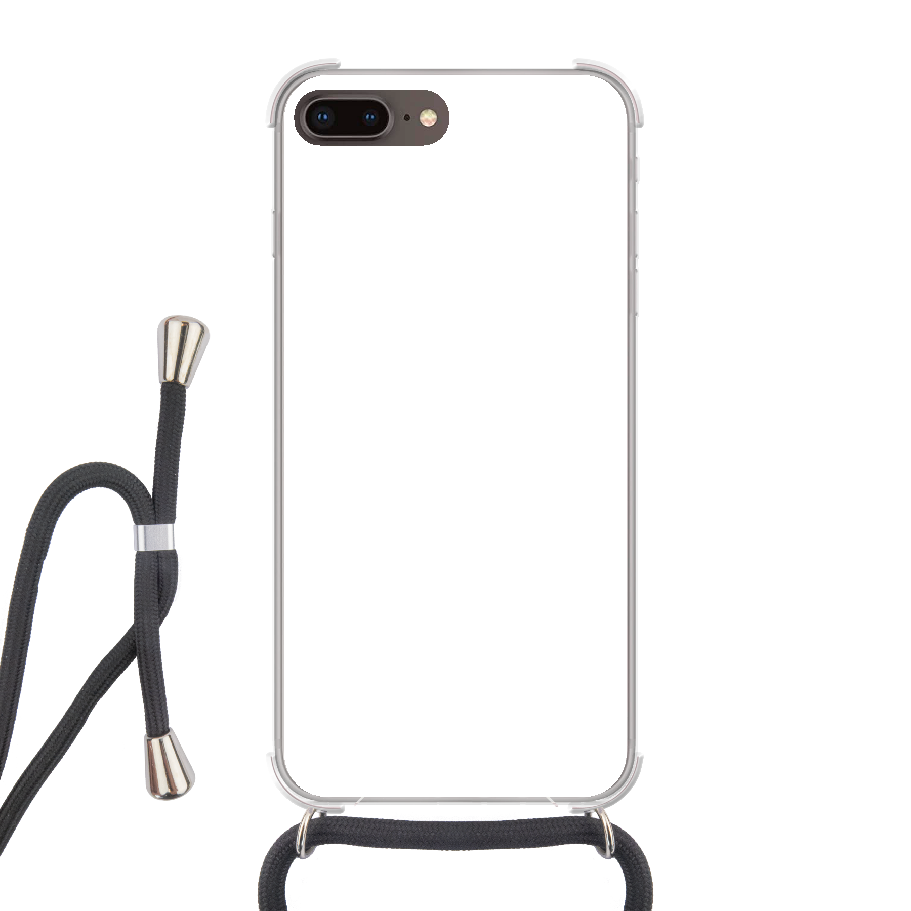 Apple iPhone 7 Plus / 8 Plus Crossbody case (back printed, transparent)