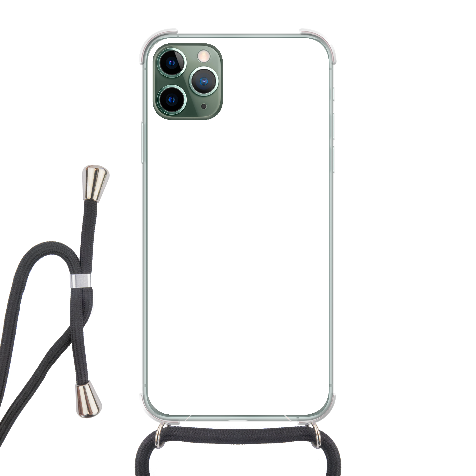 Apple iPhone 11 Pro Max Crossbody case (back printed, transparent)