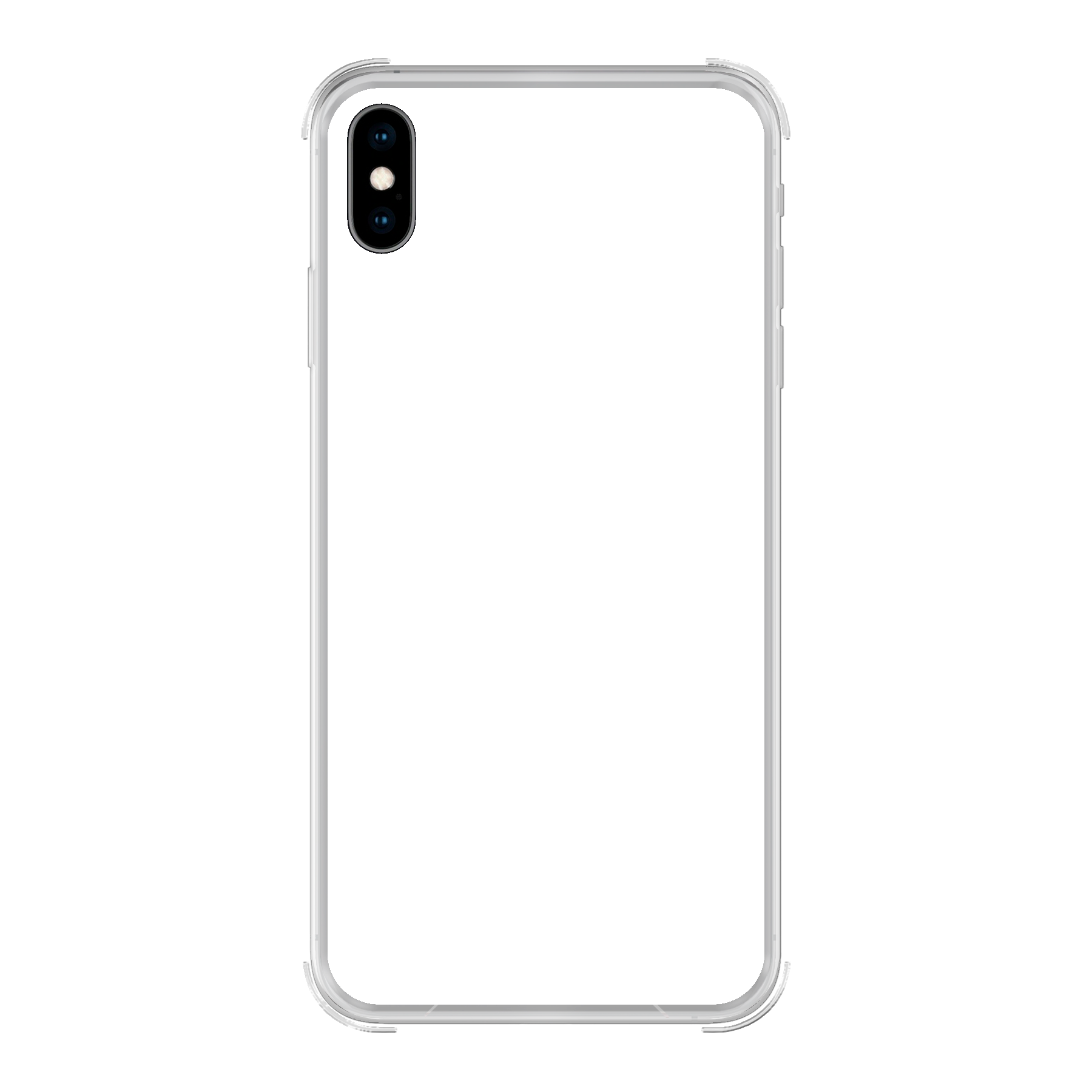 Apple iPhone Xs Max Bumper case (back printed, transparent)